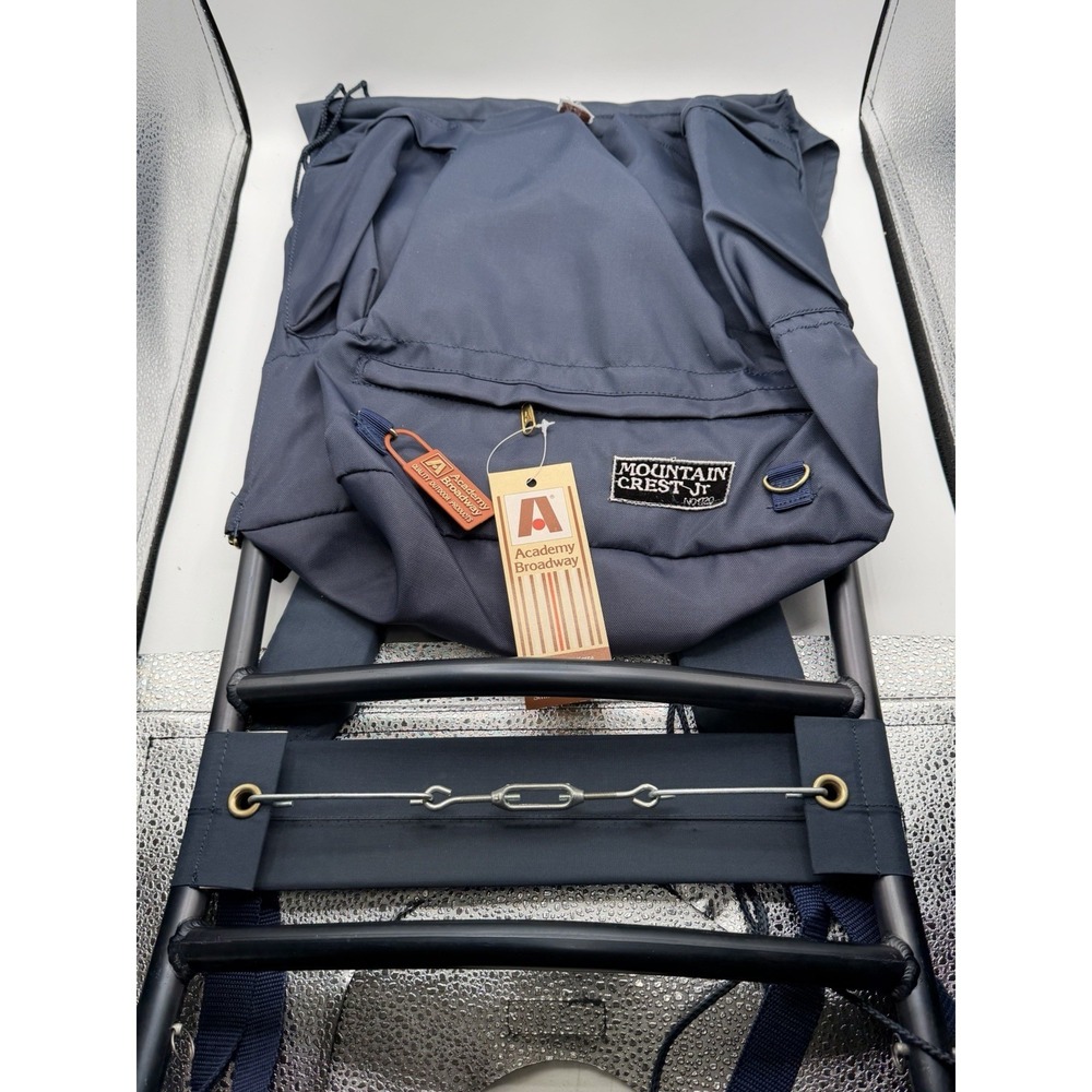 Vintage Academy Broadway Mountain Crest Jr #1730 Blue External Hiking Backpack - Picture 4 of 9